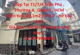 CHÍNH CHỦ BÁN NHANH Căn Nhà Đẹp Tại Quận 5 - Giá Đầu Tư