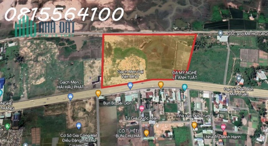 Chuyển nhượng dự án và hợp tác đầu tư khai thác khu đất 37.000m2 (Full ODT) Mặt tiền Quốc Lộ 51,