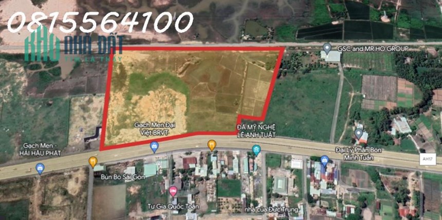 Chuyển nhượng dự án và hợp tác đầu tư khai thác khu đất 37.000m2 (Full ODT) Mặt tiền Quốc Lộ 51,