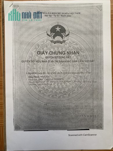 Chính chủ cần bán lô đất thổ cư tại Bình Mỹ, huyện Củ Chi, TP HCM