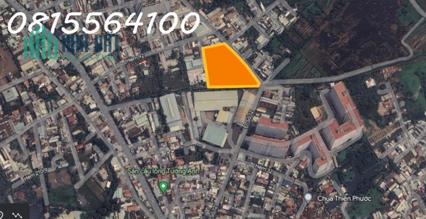 Chuyển nhượng khu đất lơn 5.564m2 đường số 12, trường thọ Thủ đức. Thuận tiện xin dự án cao tầng và