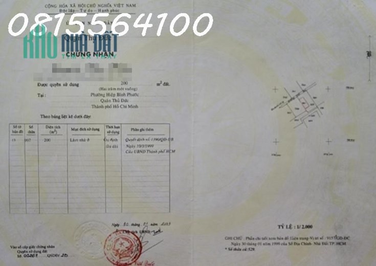 Cần bán đất 11x40m2 (Kv450m2 gồm 200m2 thổ cư) Quốc lộ 13, hiệp bình phước, Thủ đức. Giá 37,5 tỷ