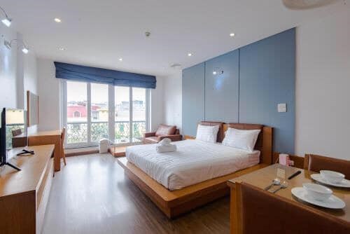 Cho thuê phòng trọ CHDV cực đẹp 35m2 chỉ 3.5 triệu, full nội thất, chỉ cần xách vali về ở KIM GIANG