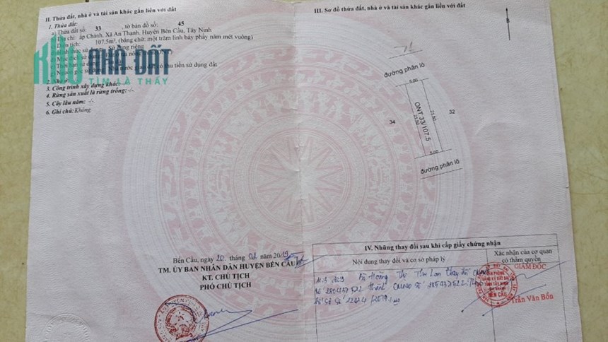 Chính chủ bán đất mặt tiền QL 22 Bến Cầu, Tây Ninh, vị trí đắc địa