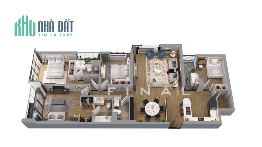 Bán căn hộ chung cư cao cấp 4 ngủ, mặt phố, tòa BRG Lê Văn Lương, tiện ích 5 sao, nhận nhà ngay