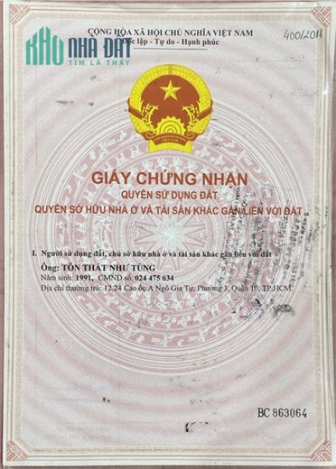 Bán chung cư Ngô Gia Tự lô M giá cả thương lượng1,7tỷ 34m2. Lh:0938103545