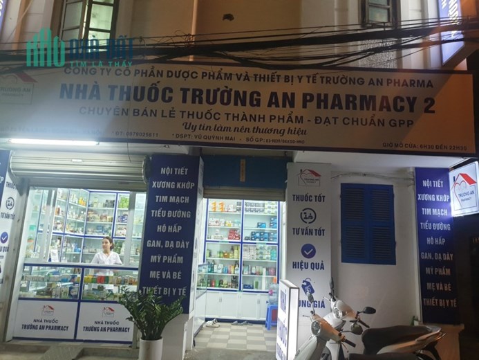 SANG NHƯỢNG NHÀ THUỐC ĐỊA CHỈ ĐỐNG ĐA – HÀ NỘI