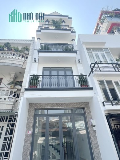 Nhà mới 4 tầng mặt hẻm ôtô Dương Bá Trạc P1 Q8 giá 7.9 tỷ