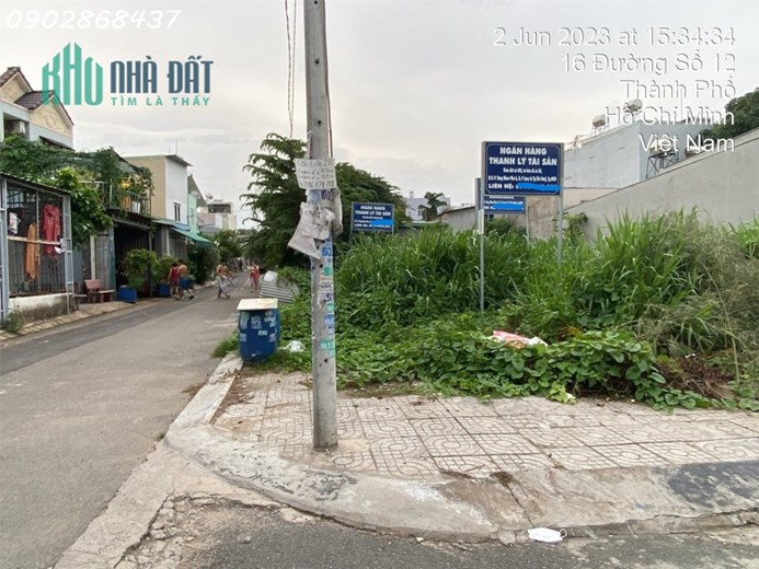 Bán Đất Tăng Nhơn Phú A, Q 9, DT 56m2 - Ngang 4x15m , Vị Trí Đắc Địa, Đa Tiện Ích