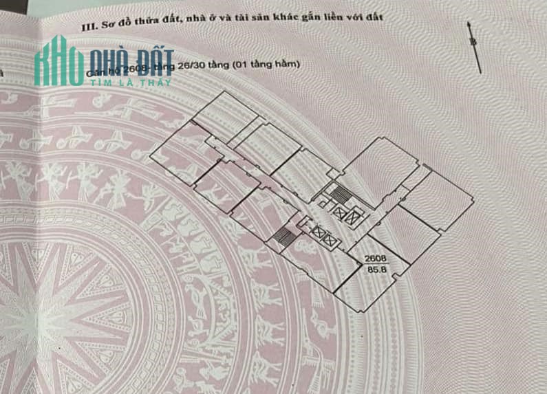 BÁN CĂN HỘ CC VINHOME TRUNG KÍNH -86M -4.9 TỶ