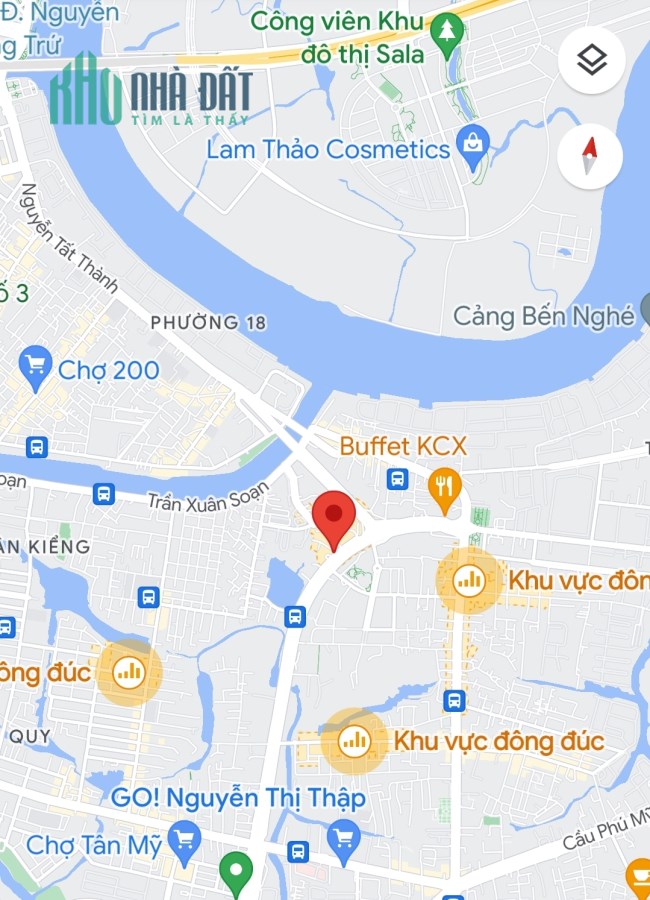 ĐẤT thổ 138m2 Mặt tiền Nguyễn Văn Linh, Quận 7 nhỉnh 1x tỷ