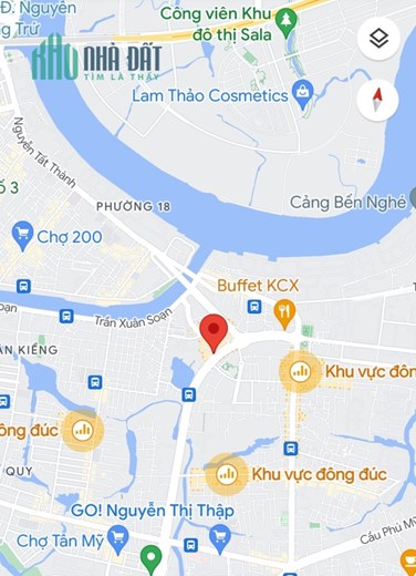 ĐẤT thổ 138m2 Mặt tiền Nguyễn Văn Linh, Quận 7 nhỉnh 1x tỷ