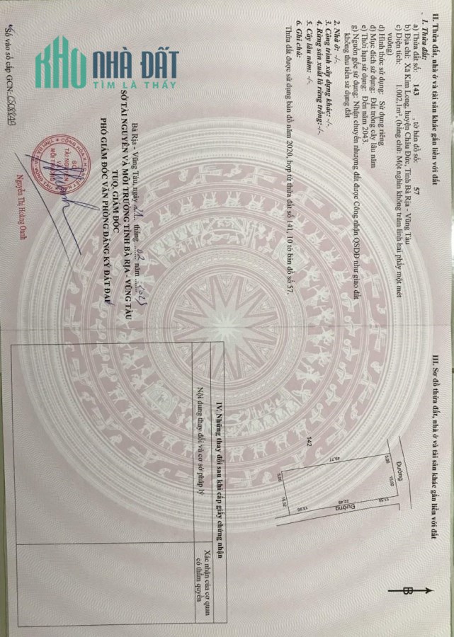 CHÍNH CHỦ Cần Bán Đất và Nhà Yến Tại Thị Trấn Kim Long, Châu Đức, BRVT