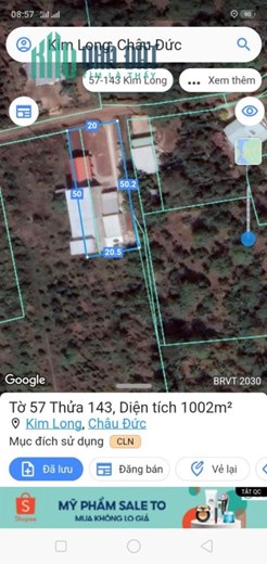 CHÍNH CHỦ Cần Bán Đất và Nhà Yến Tại Thị Trấn Kim Long, Châu Đức, BRVT