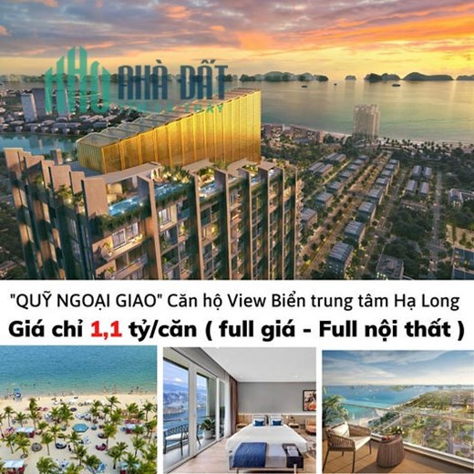 MỞ BÁN GIAI ĐOẠN 1 căn hộ view vịnh Hạ Long full nội thất 5 sao chỉ từ nhỉnh 1 TỶ/CĂN - SỔ ĐỎ LÂU
