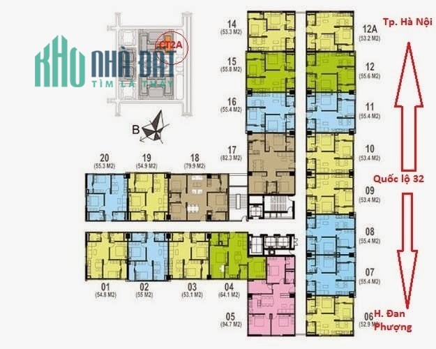 Cần tiền chính chủ nhượng lại căn góc CT2A Tân Tây Đô giá chỉ 1.4 tỷ