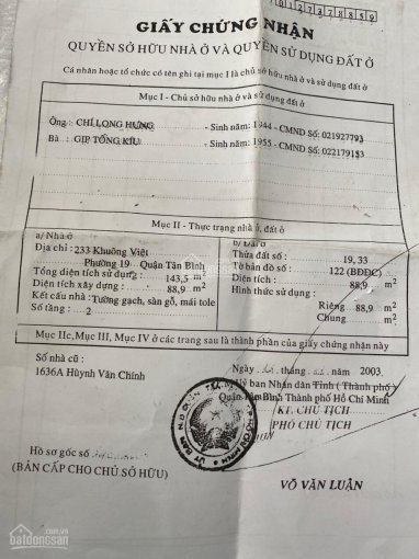 Bán Gấp nhà 2 mặt tiền khuông việt phú trung tân phú