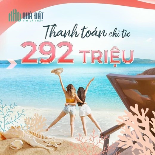 CHỈ VỚI 292TR ĐẢ SỞ HỮU ĐƯỢC CĂN HỘ CAO CẤP TẠI TỔ HỢP NGHĨ DƯỠNG TẠI THANH LONG BAY.