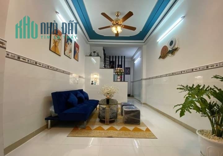 BÁN NHÀ HẺM 8m, 4 x14 m, 3 TẦNG, TÂN HƯNG THUẬN, Q12,  SỔ ĐẸP, CHỈ HƠN  4 TỶ
