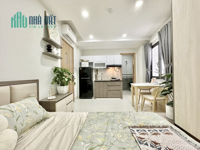 Cho thuê căn hộ mini xây mới 100%, full nội thất, máy giặt riêng từng phòng - Chỉ 7tr/tháng