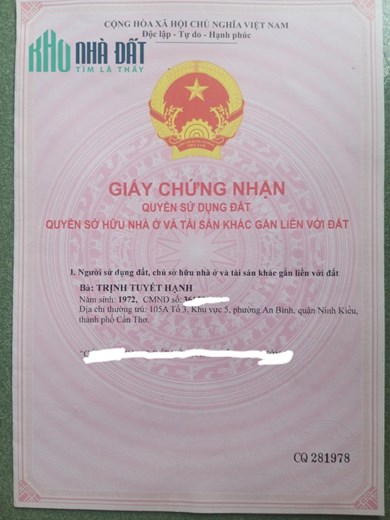 Chính chủ cần bán Lô Đất Mặt tiền  tại Châu Thành, Tỉnh Hậu Giang