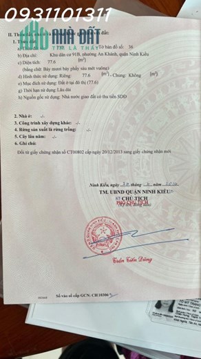 Bán Nhà Trệt Đường B27 Kdc 91B, P.An Khánh, Q.Ninh Kiều, Tpct.