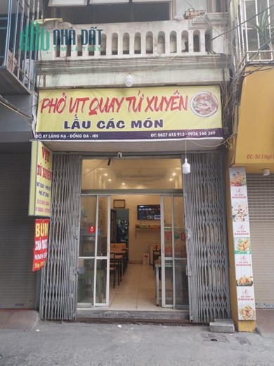 SANG NHƯỢNG CỬA HÀNG ĂN ĐỊA CHỈ SỐ 3, NGÕ 87, LÁNG HẠ , BA ĐÌNH, HÀ NỘI