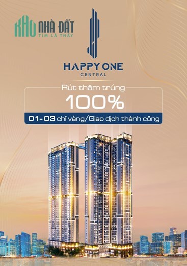 Sở hữu căn hộ đẳng cấp nhất Bình Dương- Happy One Central chỉ với 500tr cùng nhiều ưu đãi hấp dẫn
