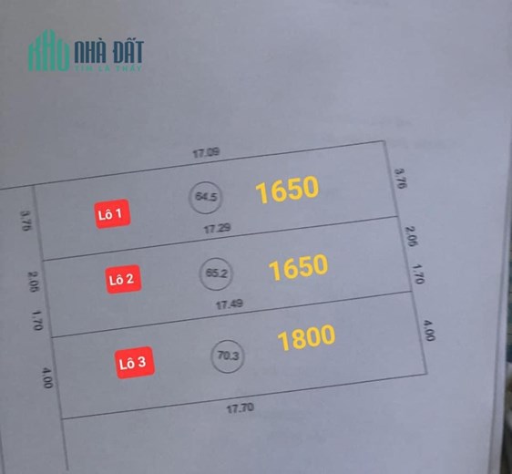 Cần bán 3 lô đấ kiệt oto đường tôn đức thắng, bên cạnh ông Phật lớn,Trung tâm Liên chiểu Đà Nẵng