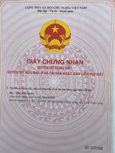Chính chủ cần bán 12 Công Sầu riêng và măng cụt đang cho trái tại ấp Trường Thọ B, xã Trường Long,