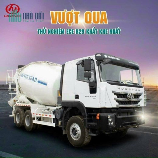 Bán Xe trộn IVECO -  HONGYAN 10 khối, 12 khối cấu hình cao. Quốc Lộ 1A, Phước Lộc, Tuy Phước, Bình