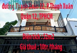 Cần cho thuê căn nhà đúc 4 tấm ở đường Thạnh Xuân 22, Phường Thạnh Xuân , Quận 12, TPHCM