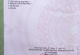 Chính chủ cần bán lô đất thuộc  Xã Tịnh thiện - TP Quảng Ngãi  -Tỉnh Quảng Ngãi.