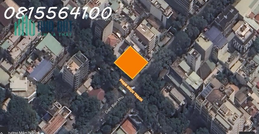 Cho thuê góc 2 MT 50 - 52 Phạm Ngọc Thạch - Điện Biên Phủ, Phường 6, Quận 3.