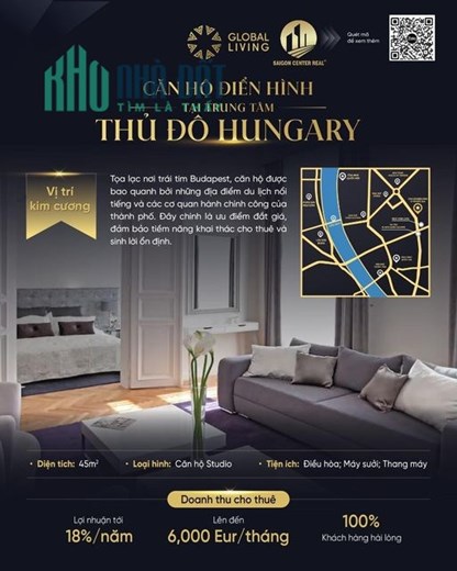 SỞ HỮU BÁU VẬT ĐẦU TƯ TẠI “TRÁI TIM CHÂU ÂU” CHỈ VỚI 4.6 TỶ VNĐ