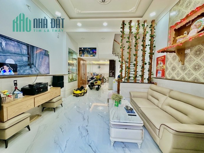 Bán nhà đẹp sang chảnh HXH Tân Phú, Thoại Ngọc Hầu, 52m2, 4 Tầng 6PN, Giá 6.8 Tỷ TL