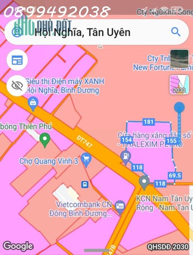 Hơn 4 mẫu đất ngã 4 Hội Nghĩa tiếp giáp DT 747, DT749