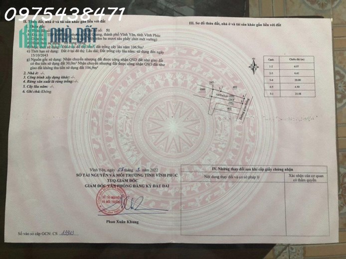 CHÍNH CHỦ BÁN NHÀ RIÊNG KHAI QUANG, TP.VĨNH YÊN, TỈNH VĨNH PHÚC