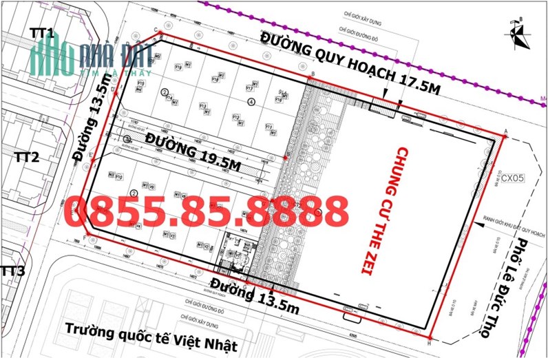 Suất ngoại giao độc quyền Biệt thự The Zei Mỹ Đình 260m2 4 tầng 1 hầm chỉ 350tr/m2