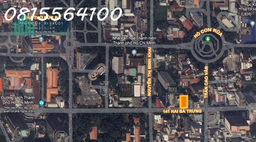 Cho thuê nhà 2MT số 141 Hai Bà Trưng, P. 6, Q. 3 (Store thời trang Canifa). Diện tích 16 x 30m