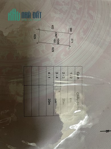 CHÍNH CHỦ CẦN BÁN LÔ ĐẤT 2 MẶT TIỀN Ở XÃ MỸ LỘC- HUYỆN CẦN QIUÔC – LONG AN