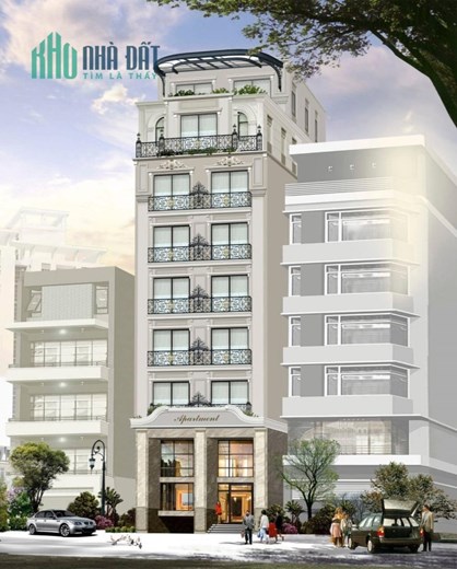 Toà nhà văn phòng mặt phố quận Long Biên 240m x 8tầng, mặt tiền 9m, nở hậu, thông sàn