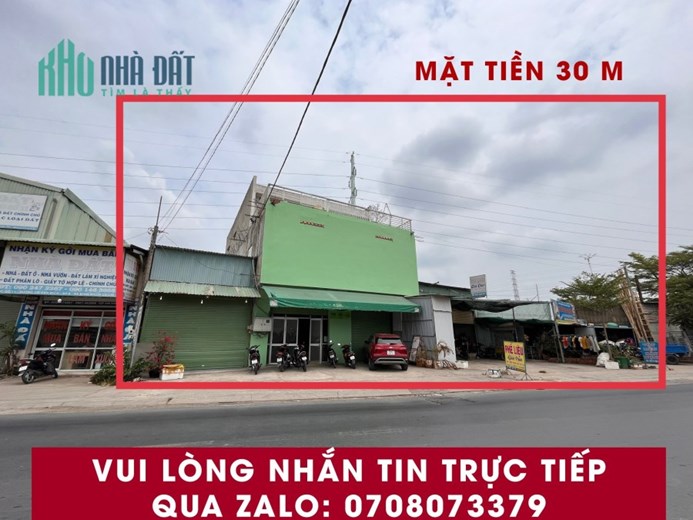 Chính chủ cần bán căn nhà  mặt tiền 30m ngay ngã ba Võ Văn Bích với Bình Mỹ, diện tích lớn 1.400
