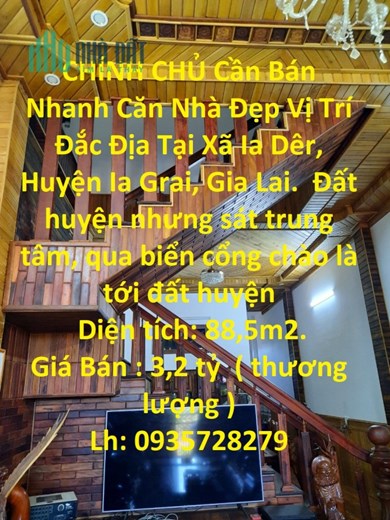 CHÍNH CHỦ Cần Bán Nhanh Căn Nhà Đẹp Vị Trí Đắc Địa Tại Tỉnh Gia Lai