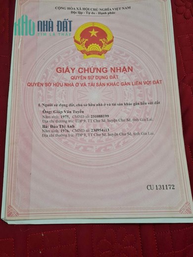CHÍNH CHỦ Cần Bán Nhanh Căn Nhà Đẹp Vị Trí Đắc Địa Tại Tỉnh Gia Lai