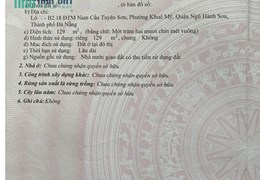 Cần Bán lô đất đường Phạm Tuấn Tài, Ngũ Hành Sơn. - Gía đầu tư
