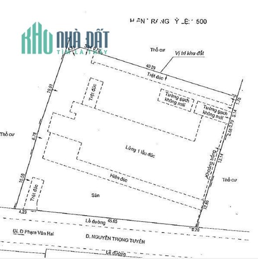 Cần cho thuê gấp 2000m2 đất mặt tiền số 326 nguyễn trọng tuyển, P1, Tân bình. Có toà nhà trệt 2 lầu
