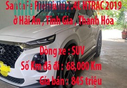 Chính chủ cần bán Xe Hyundai SantaFe Premium 2.4L HTRAC 2019  ở Hải An , Tĩnh Gia , Thanh Hóa