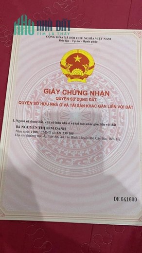 Chính chủ cần bán nhà ở Quận Tân Phú TpHCM