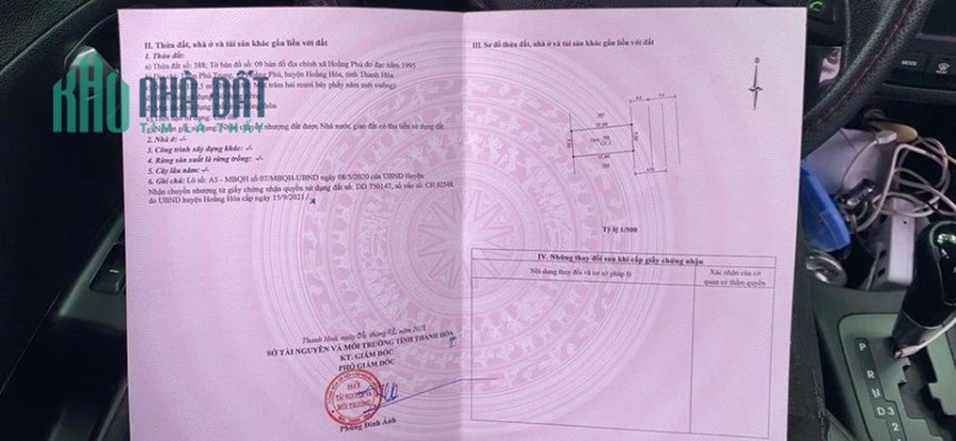 Cần Bán Gấp Lô Đất Đẹp Gía Đầu Tư Tại xã Hoằng Phú, huyện Hoằng Hóa ,tỉnh thanh hóa